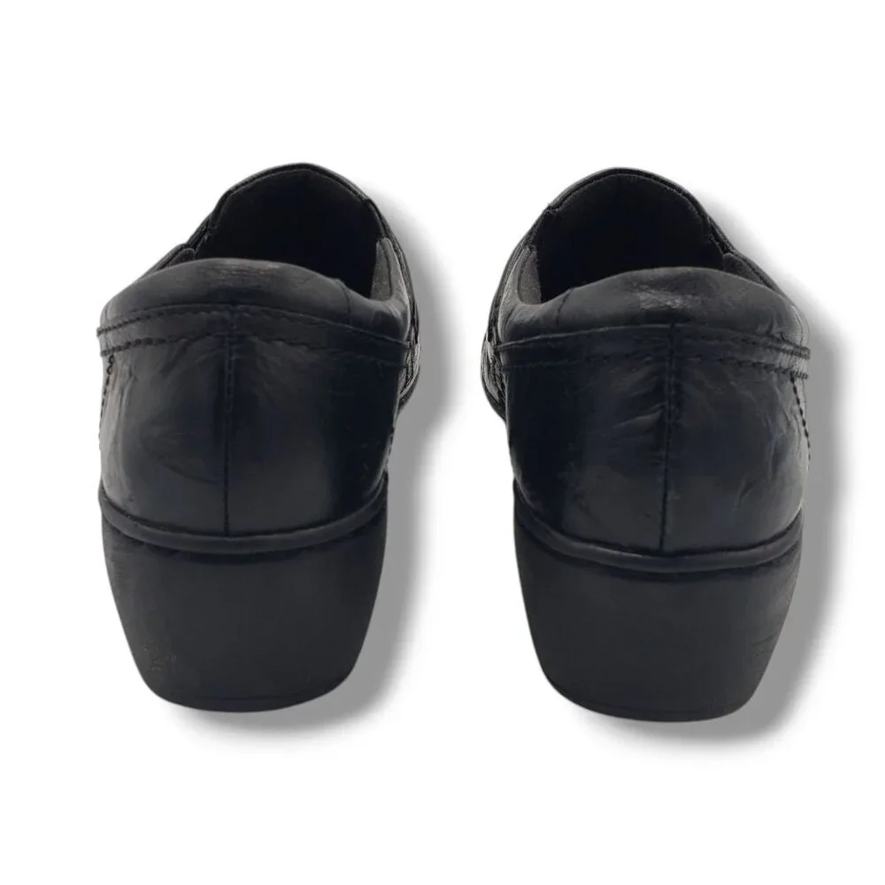 Clarks Collection Channing Haley Loafer Womens 8‎ Black Leather Slip On